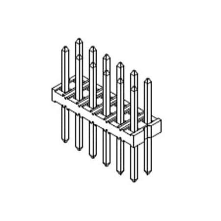 Molex Headers & Wire Housings 2Mm Mgrid Vhdr .38Au D Vhdr .38Aulf 16Ckt 877581650